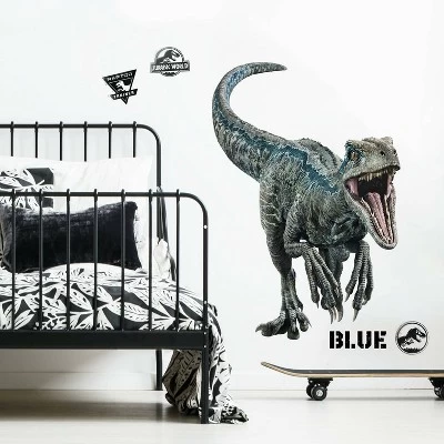 Roommates Jurassic World 2 Blue Velociraptor Giant Wall Decal 3 Roommates Jurassic World 2 Blue Velociraptor Giant Wall Decal