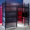 Twin Battle Den Gaming Bunk Bed With TV Mount Black - X Rocker -Children's Home GUEST 73c5ae98 ba73 4b1a 93bc 46c79a651ef0