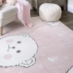NuLOOM Harlee Kids Bear Nursery Or Playroom Area Rug -Children's Home GUEST 79f63936 f846 4d61 936c b86acefda702