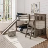 Max & Lily Twin Over Twin Low Bunk Bed With Slide 2 Max & Lily Twin Over Twin Low Bunk Bed With Slide -Children's Home GUEST 7a780191 0560 4687 b2e3 9716697bb5f4
