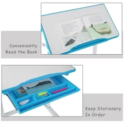 Costway Height Adjustable Children's Desk Chair Set Multifunctional Study Drawing -Children's Home GUEST 7b7fc075 f78f 4ba6 96b2 8fad7c090f9c
