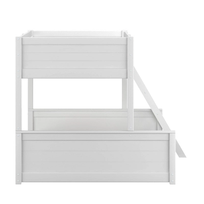 Twin Over Full Capri Wood Bunk Bed White - Hillsdale Furniture 6 Twin Over Full Capri Wood Bunk Bed White - Hillsdale Furniture - Image 4