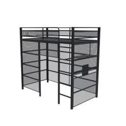 Twin Battle Den Gaming Bunk Bed With TV Mount Black - X Rocker -Children's Home GUEST 7ffa5375 79f7 41cb a4b4 393156623890
