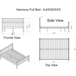 Full Harmony Bed - Bolton Furniture -Children's Home GUEST 82cb88b1 a0b8 4e1e 8e40 39e162f905b8