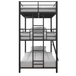 Triple Twin Zeke Metal Bunk Bed - Room & Joy -Children's Home GUEST 886c083f 423b 46b7 9c36 02efeef6e131