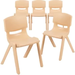 Emma And Oliver 5 Pack Plastic Stackable School Chair With 13.25" Seat Height -Children's Home GUEST 8a35cf99 9e6d 4901 85b6 10623cc1f1c9