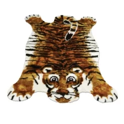 Walk On Me Faux Fur Super Soft Kids Tiger Rug Tufted With Non-slip Backing Area Rug -Children's Home GUEST 8ae11cd2 0593 4d4a b04e 34661ab7118a