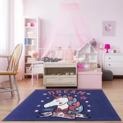 Nickelodeon 54"x78" JoJo Siwa Unicorn Area Rug