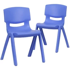 Flash Furniture 2 Pack Plastic Stackable School Chair With 13.25" Seat Height -Children's Home GUEST 90fde283 69e3 4402 8b45 0da59a05e148 1