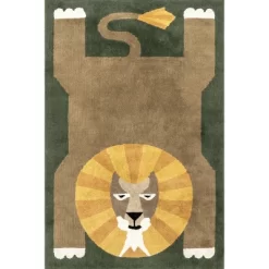 NuLOOM Tamira Colorful Lion Machine Washable Kids Area Rug 21 NuLOOM Tamira Colorful Lion Machine Washable Kids Area Rug -Children's Home GUEST 925fb0bf df92 4942 98f7 126c776d83db