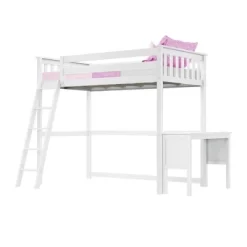 Max & Lily Twin-Size High Loft Bed With Desk -Children's Home GUEST 92d12692 66f9 404d bdf3 cb9ac74e4470