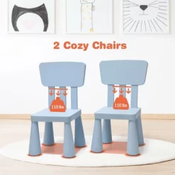 Costway Kids Table & 2 Chairs Set Toddler Activity Play Dining Study Desk Baby Gift -Children's Home GUEST 93e31d8d aa1b 44e1 9400 d57eea9dbb05