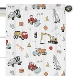 2pk Construction Truck Window Panel - Sweet Jojo Designs -Children's Home GUEST 97d6c185 b88b 4a96 87c2 4a0f5f7836df