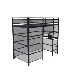 Twin Battle Den Gaming Bunk Bed With TV Mount Black - X Rocker -Children's Home GUEST 9853b2e5 9663 4912 9305 5c3f5f53262b