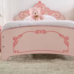 Twin Nemma Princess Crown Twin Bed Pink - Homes: Inside + Out -Children's Home GUEST 98bc7b2e 9ab8 4f94 88ff 93db79166b2a