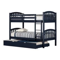 Asten Bunk Beds With Trundle Blue - South Shore -Children's Home GUEST 9986492b 1e4c 4b16 9e6f 5bee067c858a