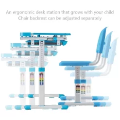Costway Height Adjustable Children's Desk Chair Set Multifunctional Study Drawing -Children's Home GUEST 9cfe10d2 8ed3 4104 9040 e2cfd638957e