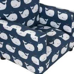 Nuea Whale Kids' Chair Navy - HOMES: Inside + Out -Children's Home GUEST a3473c51 bcc5 4a4b a84d 37b1ea2a8773