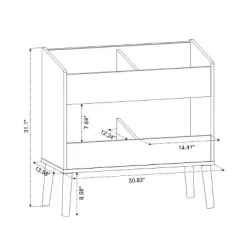 Modern Two Shelf Toy Kids' Bin White - Pillowfort™ -Children's Home GUEST a513d7df 5c70 4fb6 90e1 444d6b09cebc
