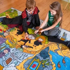 KC CUBS | Harry Potter Wizarding World Boy & Girl Kids Adventure Activity Educational Learning & Game Nursery Bedroom Classroom Rug -Children's Home GUEST aae48004 fe5e 42b2 8a43 1b3bf7b92ee0