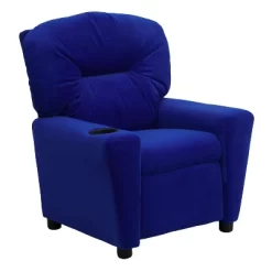Emma And Oliver Contemporary Kids Recliner With Cup Holder -Children's Home GUEST aeac21e7 2794 4b39 b815 a5f08834a384