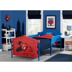 Twin Marvel Spider-Man Plastic 3D Bed - Delta Children