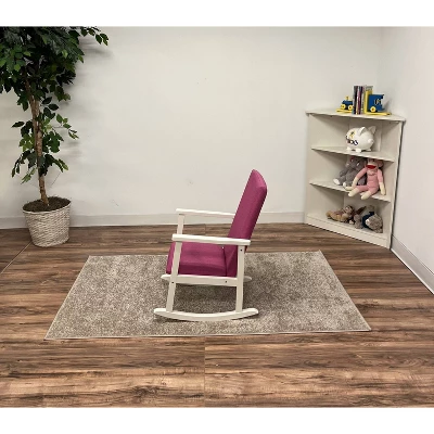 Kids' Rocking Chair With Fully Upholstered And Seat Back Pink - Gift Mark 5 Kids' Rocking Chair With Fully Upholstered And Seat Back Pink - Gift Mark - Image 3