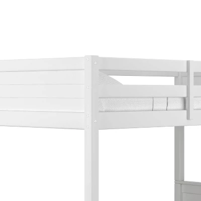 Twin Over Full Capri Wood Bunk Bed White - Hillsdale Furniture 11 Twin Over Full Capri Wood Bunk Bed White - Hillsdale Furniture - Image 9