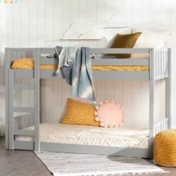 Twin Over Twin Wood Detachable Slat Bunk Bed - Saracina Home -Children's Home GUEST b1c2a3d0 4f3c 4fcc 8b66 8703ed708e10