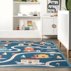 NuLOOM Zita Neighborhood Machine Washable Kids Area Rug -Children's Home GUEST b1f2bed9 da48 4b35 ab83 78a7d4be1133