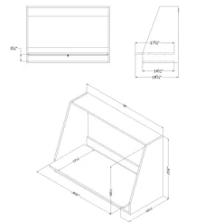 Interface Wall Mount Desk Pure White - South Shore -Children's Home GUEST b4b22bb0 65b9 44ab a158 93e717c206bc 1