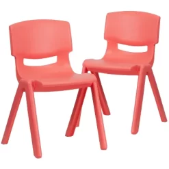 Flash Furniture 2 Pack Plastic Stackable School Chair With 13.25" Seat Height -Children's Home GUEST b570ea26 05c0 49e8 b9fa 1bf688ea0ec8
