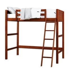 Twin Houston Kids' Wooden Loft Bed With Ladder - Room & Joy -Children's Home GUEST b6563314 1167 43b2 af28 b50261cd003b