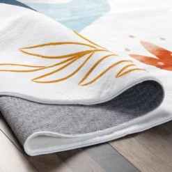 NuLOOM Elain Cheerful Elephant Machine Washable Kids Area Rug -Children's Home GUEST b951631c b5d8 4f9a 8fbb d802e9747dcf