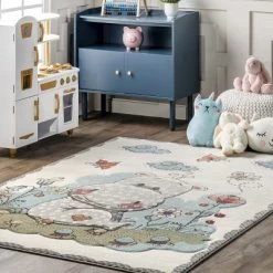 NuLOOM Edine Whimsical Hippo Kids Area Rug 18 NuLOOM Edine Whimsical Hippo Kids Area Rug -Children's Home GUEST b9cfb920 d4ed 4275 a7f1 d968fbb0f8b9