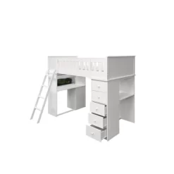 Twin Willoughby Kids' Loft Bed White - Acme Furniture