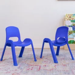 ECR4Kids SitRight Plastic Children’s Chair, Indoors And Outdoors, 11in Seat Height, 4-Pack -Children's Home GUEST bcb8f9bc 4524 4afa 973d 96dcd5a1bc77