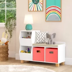 Kids' Catch-All Storage Bench White - RiverRidge Home -Children's Home GUEST be10c56d 1d04 409f 8207 9a8eb6452acb