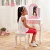 Polka Dot Fashion Prints Vanity Table & Stool Set Pink - Teamson Kids -Children's Home GUEST c085ed1a 3ced 49ef 9514 3aad9d289255