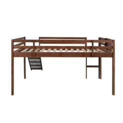 Full Size Wooden Loft Bed With Slide, Stair And Chalkboard - ModernLuxe -Children's Home GUEST c543733c 3a87 4d1a aedb f565b28fb44f