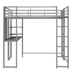 Twin Adele Loft Bed With Desk Silver - Room & Joy -Children's Home GUEST c8e856c7 ec30 4b23 af8a fb207b083c23