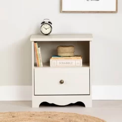 Lyara 1 Drawer Nightstand White Wash - South Shore -Children's Home GUEST c8f7deac 05eb 45c3 bc18 66a7d931ee1a