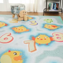 Playtime Numbers Vibrant Kids Indoor Area Rug By Blue Nile Mills -Children's Home GUEST cac9ee12 7183 4240 b17a d5fca18ca8af