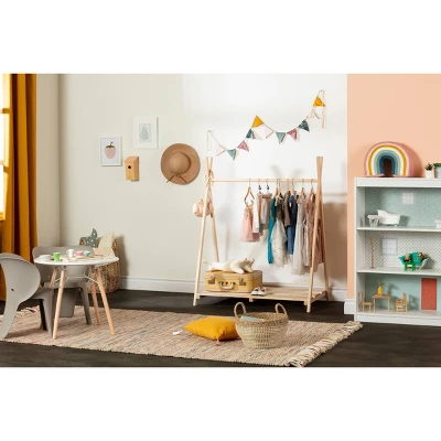 Sweedi Scandinavian Kids' Clothes Rack Natural Wood - South Shore 8 Sweedi Scandinavian Kids' Clothes Rack Natural Wood - South Shore - Image 6