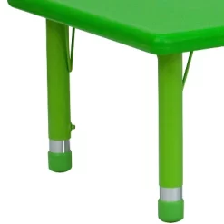 Emma And Oliver 24"W X 48"L Rectangular Plastic Height Adjustable Activity Table -Children's Home GUEST cdbd923b da27 4354 9691 92de1683db68