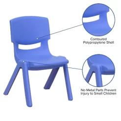 Flash Furniture 10 Pack Plastic Stackable School Chair With 12" Seat Height -Children's Home GUEST d26635e7 ac9b 41e9 bdc3 c065fb962837