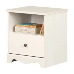 Lyara 1 Drawer Nightstand White Wash - South Shore -Children's Home GUEST d353886b 1538 46ad a659 f3c2f28bf261