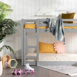 Twin Over Twin Wood Detachable Slat Bunk Bed - Saracina Home -Children's Home GUEST d57ff509 622c 4de9 83a6 1635b17977f8