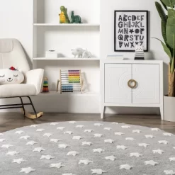 NuLOOm Raised Stars Kids Machine Washable Area Rug -Children's Home GUEST d5c5382d 8b02 4530 ad40 f12fac6c8c83