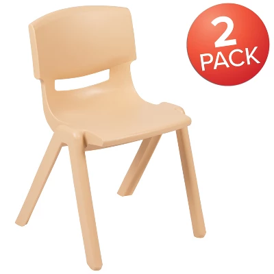 Emma And Oliver 2 Pack Plastic Stack School Chair With 13.25"H Seat, K-2 School Chair 13 Emma And Oliver 2 Pack Plastic Stack School Chair With 13.25"H Seat, K-2 School Chair - Image 11